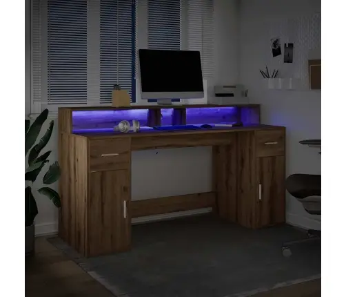 Rašomasis Stalas Su Led, Artisano Ąžuolo, 160X55X91cm Mediena