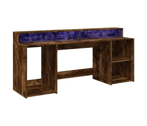 Rakstāmgalds, Led, Ozola Krāsa, 200X55X91 Cm, Inženierijas Koks Vidaxl