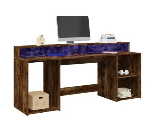 Rakstāmgalds, Led, Ozola Krāsa, 200X55X91 Cm, Inženierijas Koks Vidaxl