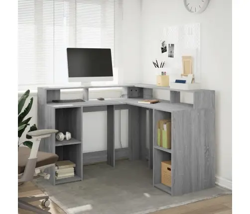 Rašomasis Stalas Su Led, Pilkas Ąžuolo, 130X130X91cm Mediena