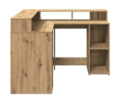 Rakstāmgalds, Led, Koka Krāsa, 130X130X91 Cm, Inženierijas Koks Vidaxl