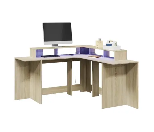 Rakstāmgalds, Led, Ozola, 152X152X91 Cm, Inženierijas Koks Vidaxl