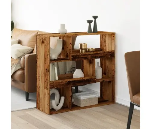 Grāmatu Plaukts, Veca Koka, 100X33X94,5 , Inženierijas Koks Vidaxl