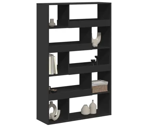 Telpas Sadalītājs, Melns, 100X33X156,5 Cm, Inženierijas Koks Vidaxl