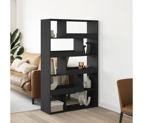 Telpas Sadalītājs, Melns, 100X33X156,5 Cm, Inženierijas Koks Vidaxl