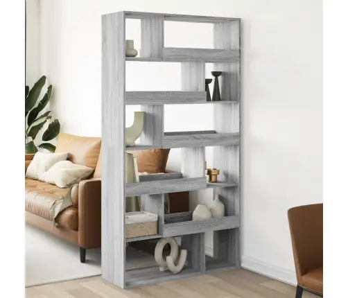 Telpas Sadalītājs, Pelēks, 100X33X187,5 Cm, Inženierijas Koks Vidaxl