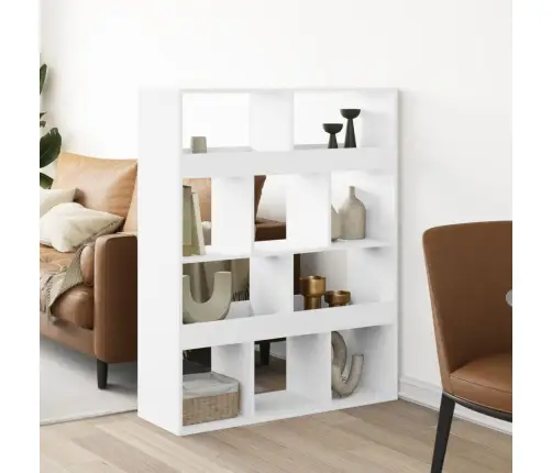 Telpas Sadalītājs, Balts, 100X33X125,5 Cm, Inženierijas Koks Vidaxl