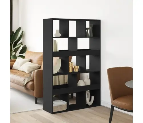 Telpas Sadalītājs, Melns, 100X33X156,5 Cm, Inženierijas Koks Vidaxl