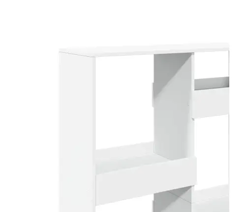 Ruumijagaja, Valge, 100X33X135 cm Tehispuit