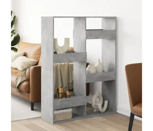 Telpas Sadalītājs, Pelēks, 100X33X135 Cm, Inženierijas Koks Vidaxl