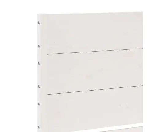 Gulta Bez Matrača, Īpaši Gara, Balta, 140X210 Cm, Masīvkoks Vidaxl