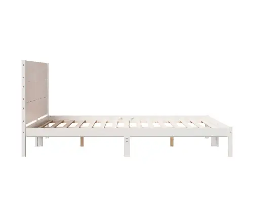 Voodiraam Ilma Madratsita, Valge, 140 X 220 cm Männipuit