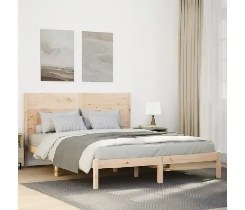 Gulta Bez Matrača, Īpaši Gara, 160X220 Cm, Masīvkoks Vidaxl