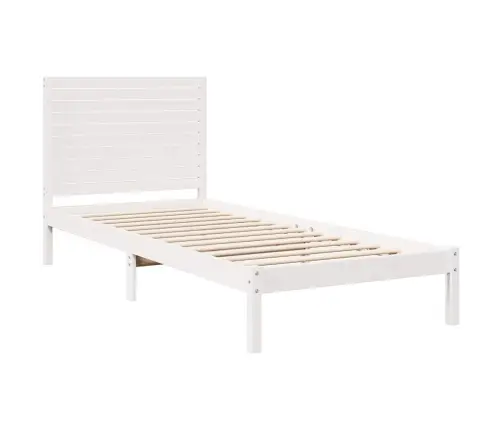 Lovos Rėmas Be Čiužinio, Baltas, 90X220cm Mediena, Itin Ilgas