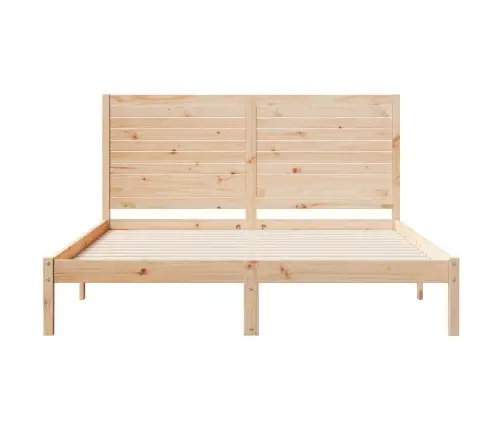 Gulta Bez Matrača, Īpaši Gara, 140X220 Cm, Masīvkoks Vidaxl