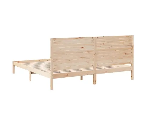 Gulta Bez Matrača, Īpaši Gara, 180X220 Cm, Masīvkoks Vidaxl