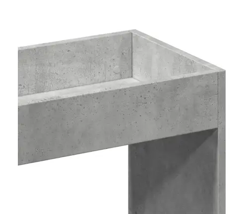 Augstais Skapītis, Pelēks, 63X33X180 Cm, Konstruēts Koks Vidaxl