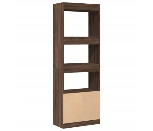 Augstais Skapītis, Brūna Ozola, 63X33X180 Cm, Konstruēts Koks Vidaxl