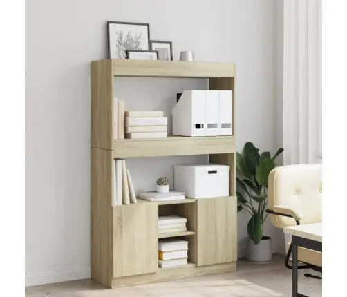 Komoda,  Sonoma Ąžuolo Spalvos, 92X33X140cm Apdirbta Mediena