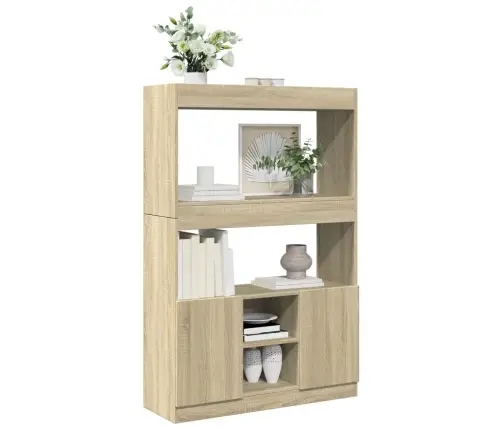 Komoda,  Sonoma Ąžuolo Spalvos, 92X33X140cm Apdirbta Mediena