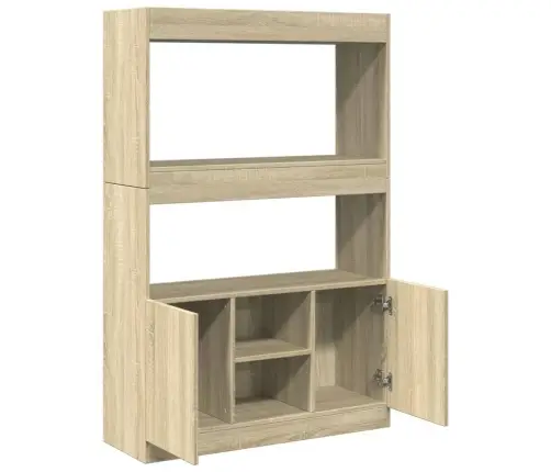 Komoda,  Sonoma Ąžuolo Spalvos, 92X33X140cm Apdirbta Mediena