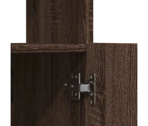 Komoda,  Rudo Ąžuolo Spalvos, 92X33X140cm Apdirbta Mediena