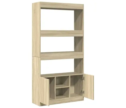 Augstais Skapītis, Ozolkoka, 92X33X180 Cm, Konstruēts Koks Vidaxl