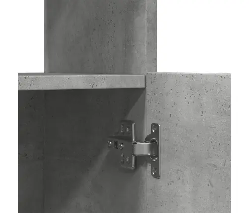 Komoda, Betono Pilkos Spalvos, 92X33X180cm Apdirbta Mediena