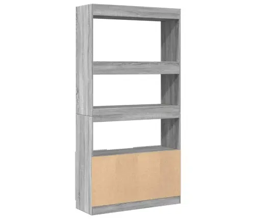 Augstais Skapītis, Pelēka Koka, 92X33X180 Cm, Konstruēts Koks Vidaxl