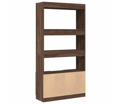 Augstais Skapītis, Brūna Ozola, 92X33X180 Cm, Konstruēts Koks Vidaxl