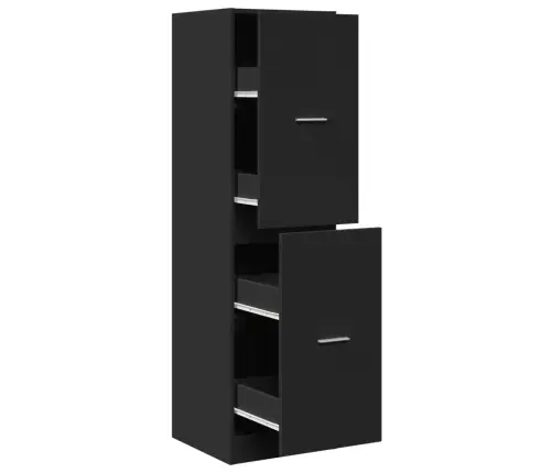 Sahtlitega Kapp, Must, 40X41X144,5 cm Tehispuit