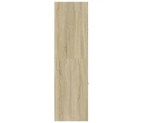 Atvilktņu Skapītis, Ozolkoka, 40X41X144,5 Cm, Inženierijas Koks Vidaxl