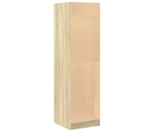 Atvilktņu Skapītis, Ozolkoka, 40X41X144,5 Cm, Inženierijas Koks Vidaxl