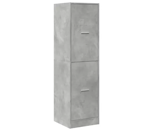 Atvilktņu Skapītis, Pelēks, 40X41X144,5 Cm, Inženierijas Koks Vidaxl