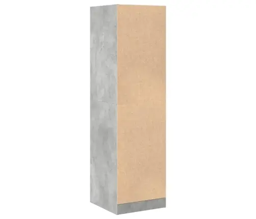 Atvilktņu Skapītis, Pelēks, 40X41X144,5 Cm, Inženierijas Koks Vidaxl