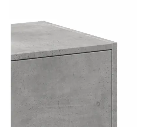 Atvilktņu Skapītis, Pelēks, 40X41X144,5 Cm, Inženierijas Koks Vidaxl