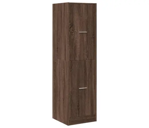 Atvilktņu Skapītis, Ozolkoka, 40X41X144,5 Cm, Inženierijas Koks Vidaxl