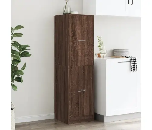 Atvilktņu Skapītis, Ozolkoka, 40X41X144,5 Cm, Inženierijas Koks Vidaxl