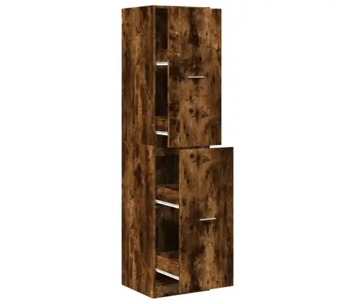 Atvilktņu Skapītis, Ozola, 40X41X174,5 Cm, Inženierijas Koks Vidaxl