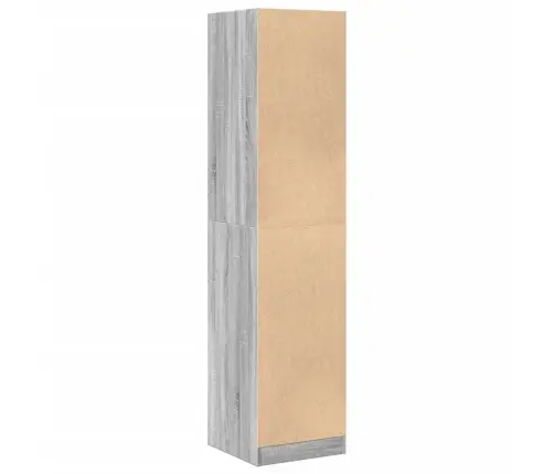 Atvilktņu Skapītis, Pelēks, 40X41X174,5 Cm, Inženierijas Koks Vidaxl