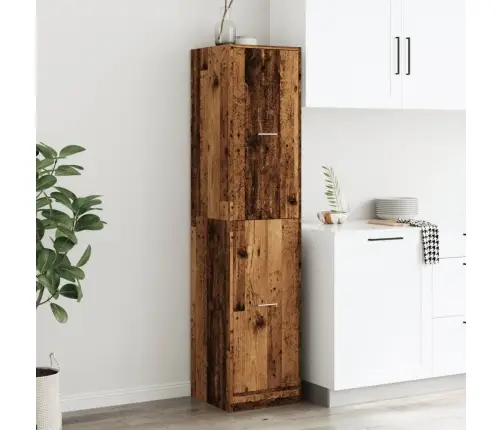 Atvilktņu Skapītis Veca Koka 40X41X174,5 Cm Inženierijas Koks Vidaxl