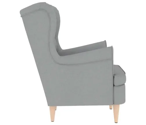 Krēsls Gaiši Pelēks 74X84X100 Cm Audums Vidaxl