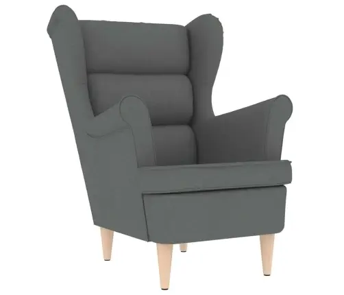 Tugitool, Tumehall, 74X84X100 cm Samet