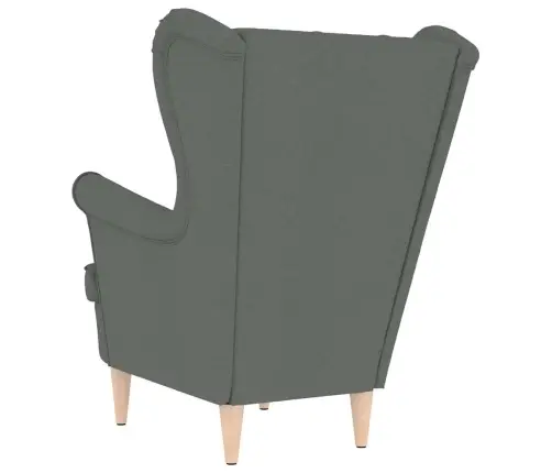 Tugitool, Tumehall, 74X84X100 cm Samet