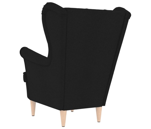 Tugitool, Must, 74X84X100 cm Kangas