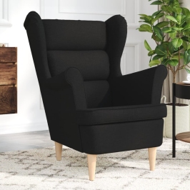 Tugitool, Must, 74X84X100 cm Kangas