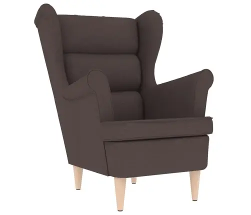 Atpūtas Krēsls, Tumši Brūns, 74X84X100 Cm, Audums Vidaxl