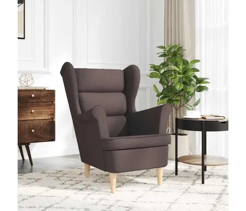 Atpūtas Krēsls, Tumši Brūns, 74X84X100 Cm, Audums Vidaxl