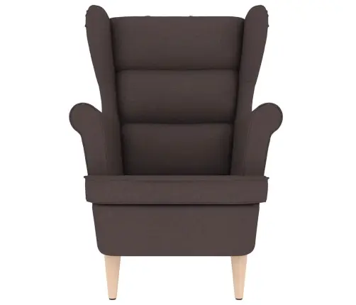 Atpūtas Krēsls, Tumši Brūns, 74X84X100 Cm, Audums Vidaxl