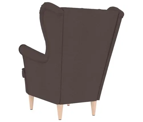 Atpūtas Krēsls, Tumši Brūns, 74X84X100 Cm, Audums Vidaxl